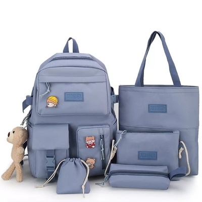 ست کیف مدرسه دخترانه بوم ست کوله پشتی 5 تکه Sling Pencil Bag ODM