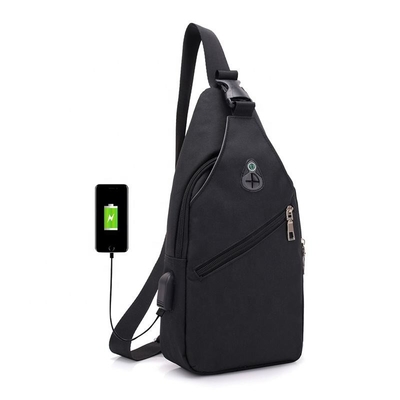 کیف زنجیر متقابل چند منظوره با پورت شارژ USB پارچه آکسفورد ضد آب
