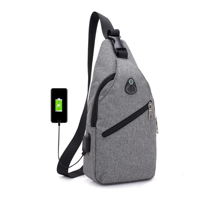 کیف زنجیر متقابل چند منظوره با پورت شارژ USB پارچه آکسفورد ضد آب