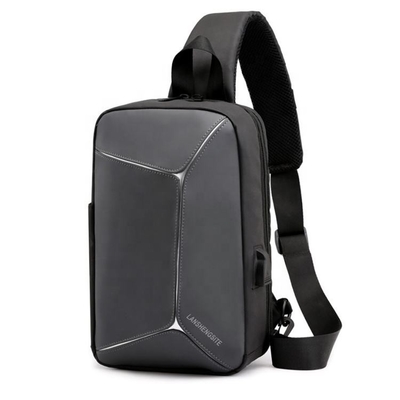 PU مردانه زنجیر کراس بادی بسته زنجیر ضد آب با کابل USB BSCI