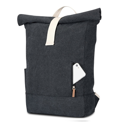 RPET Vintage Roll Top کوله پشتی محکم و مقاوم لپ تاپ Rolltop ضد آب
